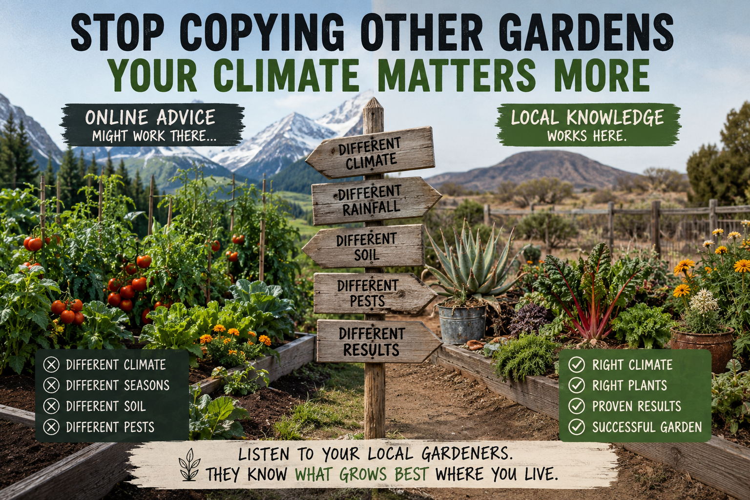 Stop Copying Other Gardens: Your Climate Matters More