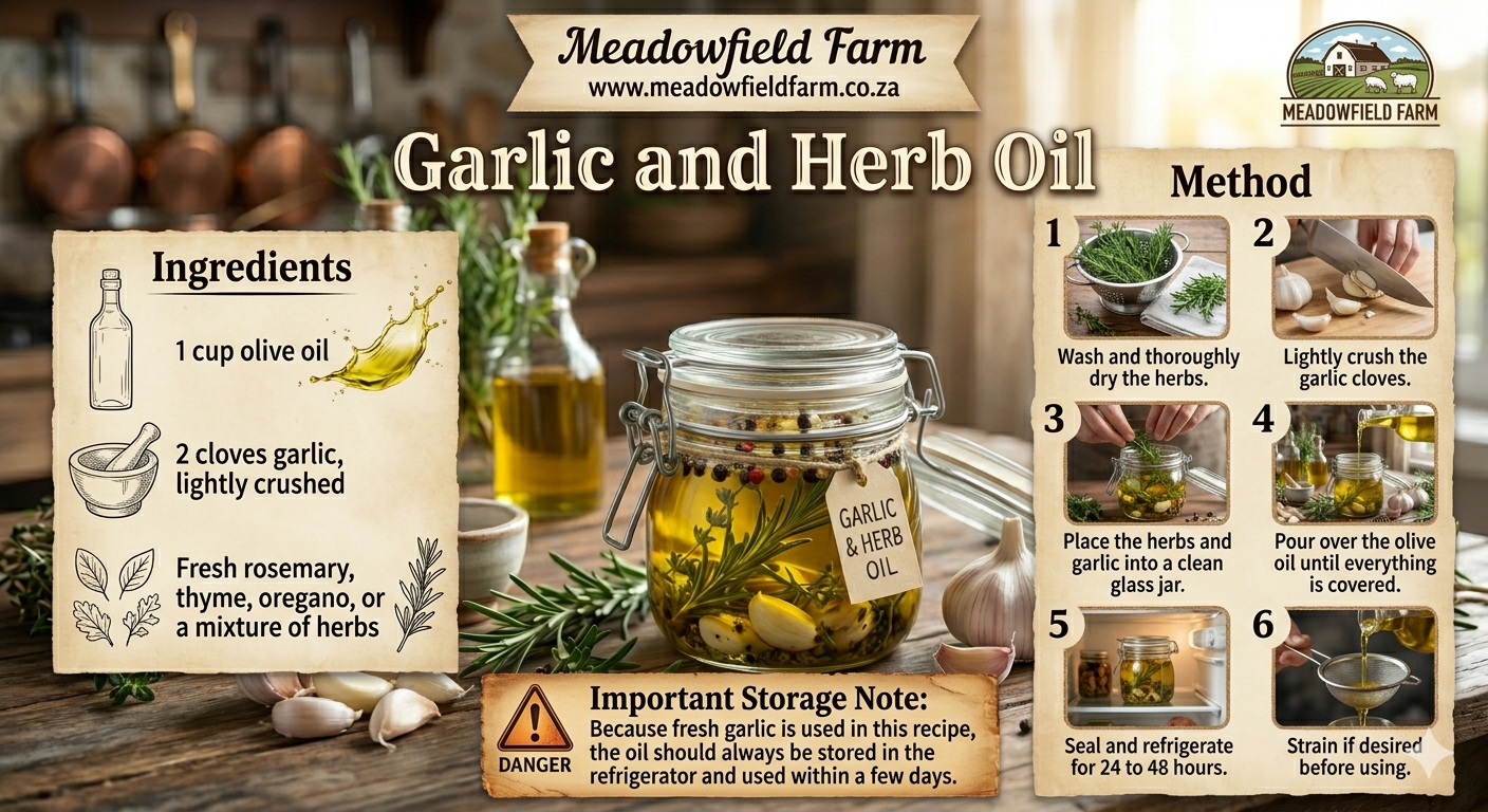 Garlic and Herb Oil: Fresh Flavour From the Garden