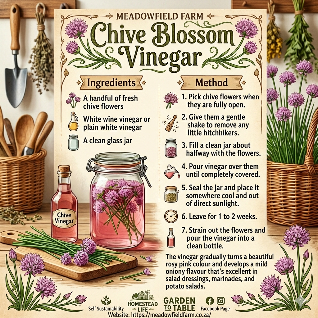 Chive Blossom Vinegar: A Simple Garden-to-Kitchen Treat